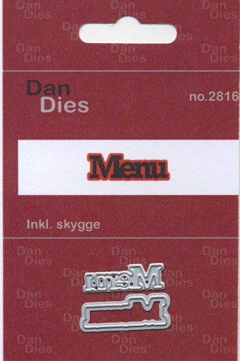 Dan Dies Menu med skygge 
